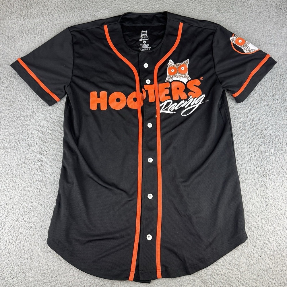 Hooters Racing Button-Up Baseball Jersey – Size Medium